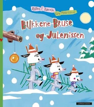 Omslag: "Bukkene Bruse og julenissen" av Bjørn F. Rørvik
